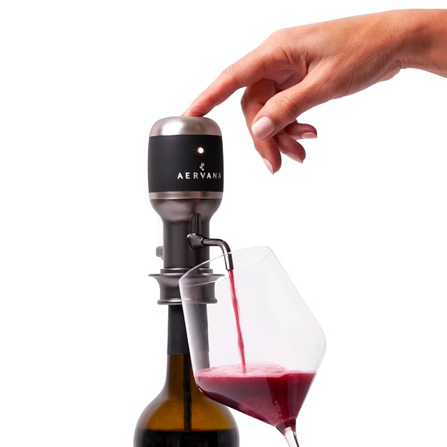 Aervana Select electric wine aerator with telescoping tube