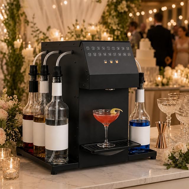Xoiasth cocktail making kit with six bottle seats and self-cleaning function