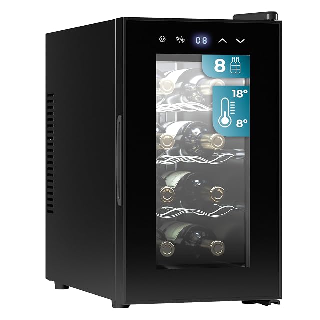 Cecotec Bolero Grandsommelier 830 CoolCrystal 8-bottle wine cooler