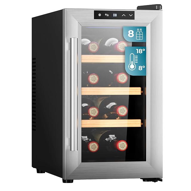 Cecotec Bolero Grandsommelier 830 CoolWood 8-bottle wine cooler