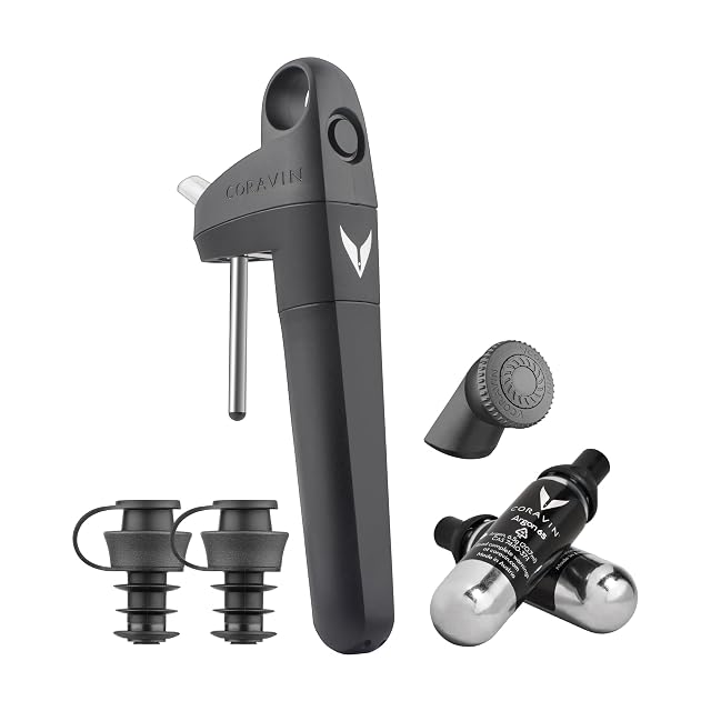 Coravin Pivot+ wine preservation system, black