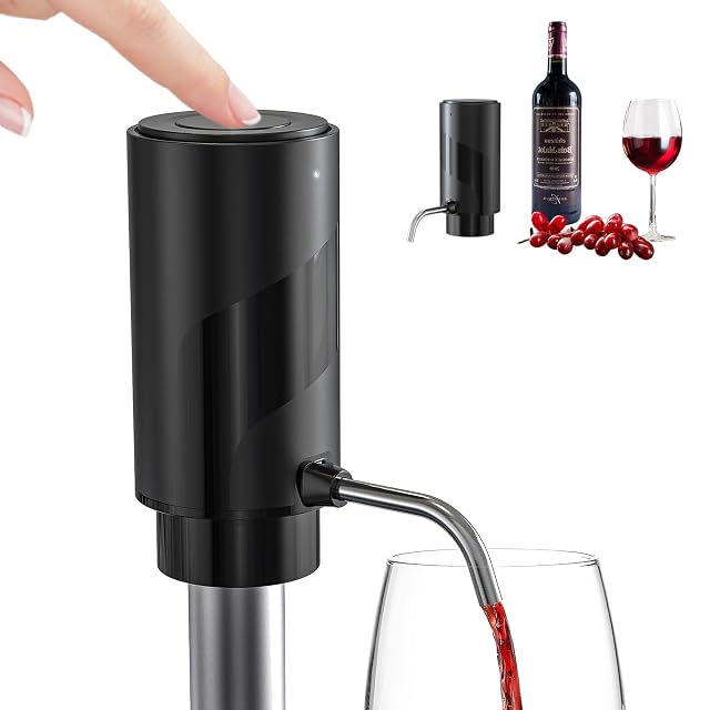 MolaMolamoy electric wine dispenser and automatic aerator on a bottle