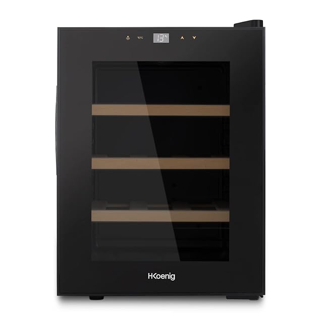 H.Koenig AGE12 12-bottle wine cooler, stainless steel