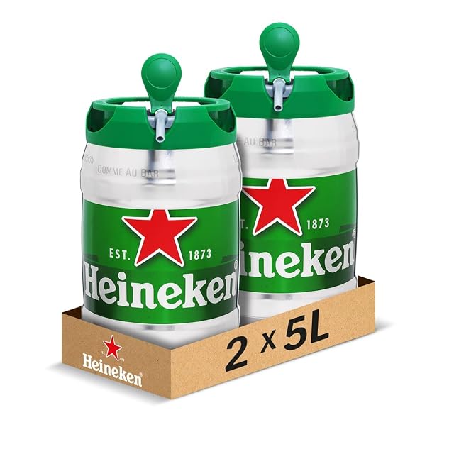 Heineken 5L beer keg pack of two
