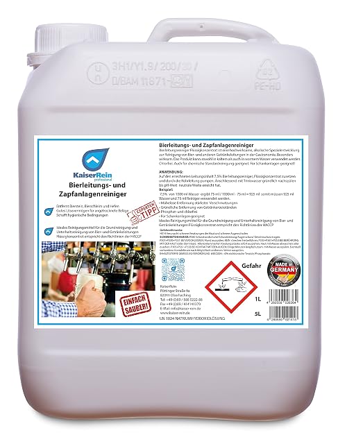 KaiserRein beer line cleaner, 5 liter container