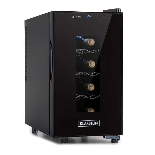 Klarstein Bellevin 8-bottle wine cooler with glass door