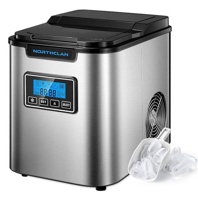 NORTHCLAN 1226 countertop ice maker with LCD display