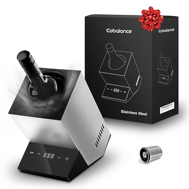 Cobalance single bottle electric wine chiller with LED temperature display