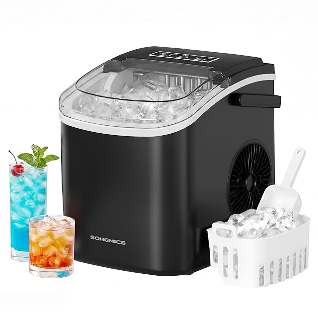 SONGMICS Island countertop ice maker, black
