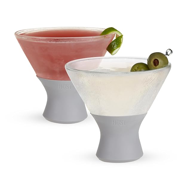 Host Tasting Glass FREEZE grey double wall cooling glasses, set of two