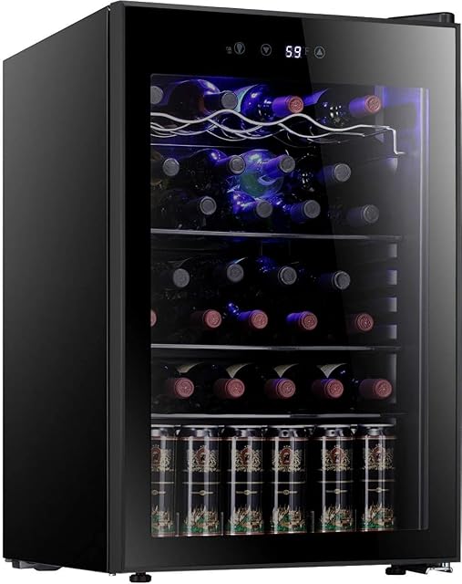 Antarctic Star 36 bottle wine cooler cabinet with glass door