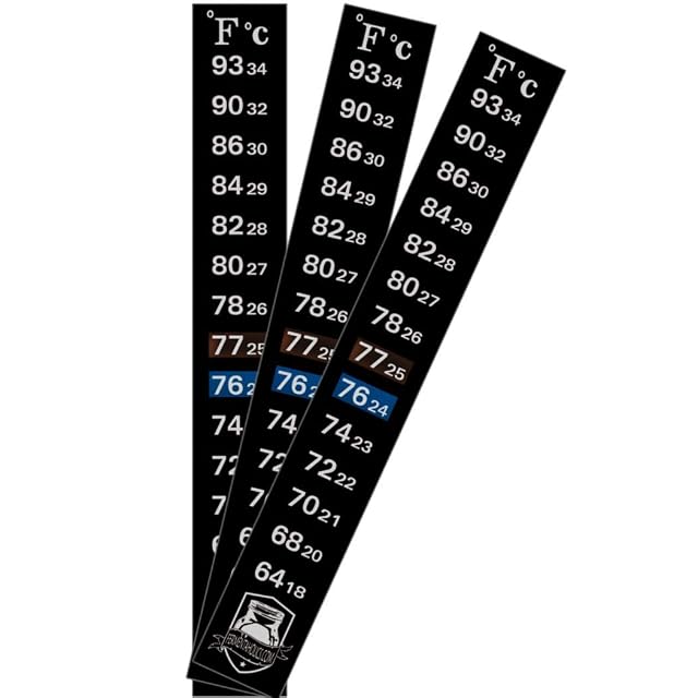 Fermentaholics adhesive fermentation thermometer strips, three pack